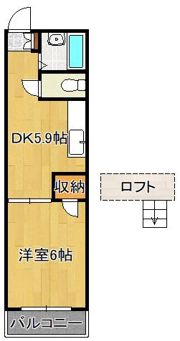 オアシス志井A棟の間取り画像