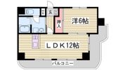 サンメゾン大開の間取り画像