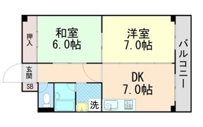 サンヒルズ西灘の間取り画像