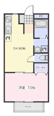 オータムMハイツの間取り画像