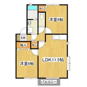 フォーシーズン白羽C棟の間取り画像