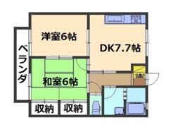パール大志茂の間取り画像