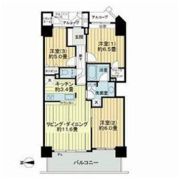 ライオンズタワー仙台広瀬の間取り画像