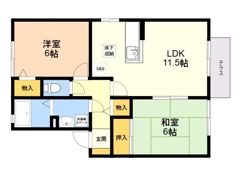 クリスタルWAKA2の間取り画像