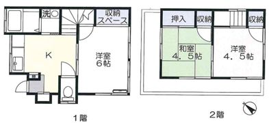 大和田5丁目貸家の間取り画像