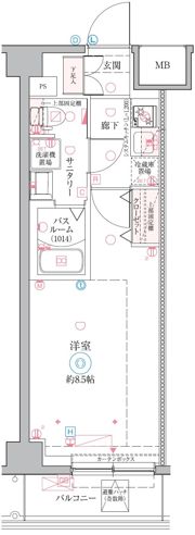 クレヴィスタ戸田の間取り画像