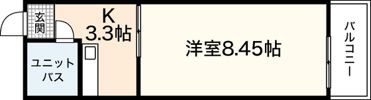 コーポ舟入南の間取り画像