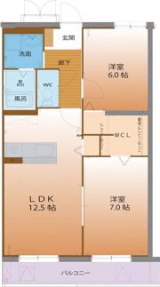 ハートフル 花梨の間取り画像