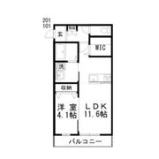 Aシャンブルの間取り画像