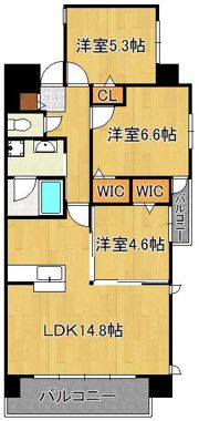 ヴェールヴァン西小倉の間取り画像