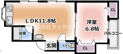 ビラネージュ香里の間取り画像