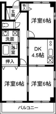 嶋田マンションの間取り画像