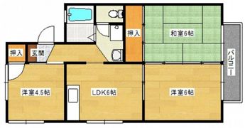 セジュール福島A棟の間取り画像
