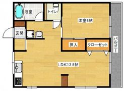 尾尻アパートの間取り画像