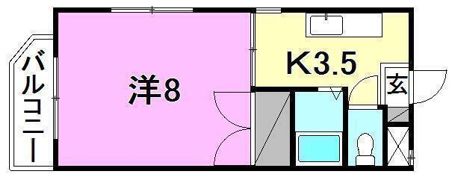 越智ハイツ（山越町）の間取り画像