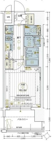 エステムコート梅田・茶屋町IIIネクスタの間取り画像