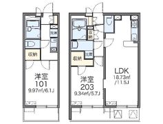 レオパレス三ヶ田の間取り画像