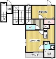 Louvre西中新田(ルーブル)の間取り画像