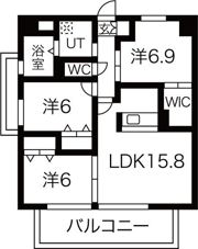 フェリーチャ アイオイの間取り画像