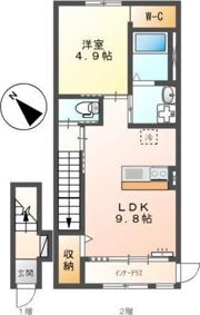 エンターレ妻鳥の間取り画像
