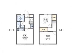 レオパレスワカミヤ60の間取り画像