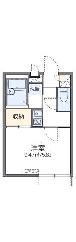 レオパレスメゾン ド ツルマの間取り画像