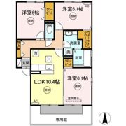 ブルースカイ大地の間取り画像