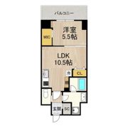 one o one内代の間取り画像