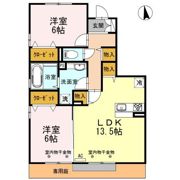 ラ・フェルマータ山室 Aの間取り画像