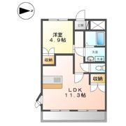 アンジュー 壱号館の間取り画像
