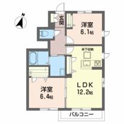 シャーメゾン白樺Aの間取り画像
