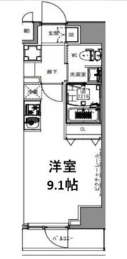 S-RESIDENCE亀戸lumeの間取り画像