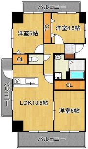 アヴァンセ陣原駅前の間取り画像