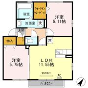 フィオレットB棟の間取り画像