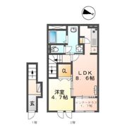 prendre黒髪の間取り画像