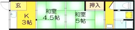 テラス 守口市八雲中町1丁目の間取り画像