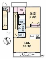 カーサ大町Ⅱの間取り画像