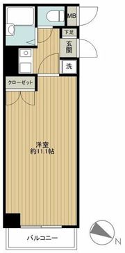メインステージ不動前の間取り画像