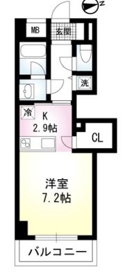 CIEL BLEU（シエルブルー）の間取り画像