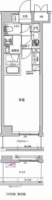 アルテカーサアリビエ東京イーストの間取り画像
