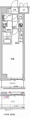 アルテカーサアリビエ東京イーストの間取り画像