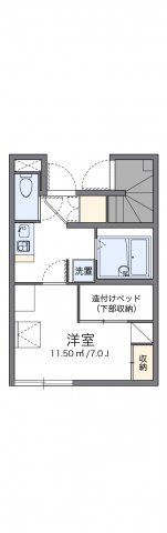 レオパレス北出島の間取り画像