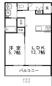 グランテージ中庄Ⅲの間取り画像