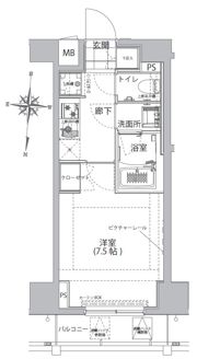 ハーモニーレジデンス両国ウォーターフロントの間取り画像
