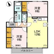 セントラルハイツ Bの間取り画像