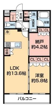 セジョリ板橋坂下Ⅱの間取り画像
