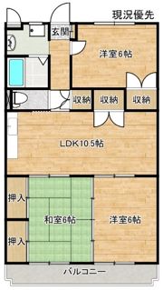 アメニティ東津田Ⅱの間取り画像