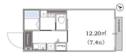 Canary Wharf青砥の間取り画像