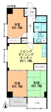 コーポマルゼンの間取り画像