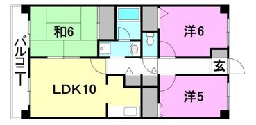 クリーンハイツ越智2の間取り画像